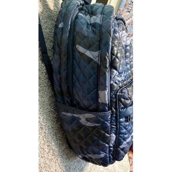 Oliver Thomas Backpack Women One Size Blue Camo Quilted Nylon Travel Bag main image 13